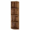 vidaXL Eckregal 4 Ebenen 41,5 x 41,5 x 143 cm Holzwerkstoff Altholz