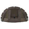 vidaXL Angelzelt 4 Personen Braun Wasserdicht