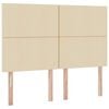 vidaXL Aufbewahrungsbett mit Matratze Creme 140 x 190 cm Polyester