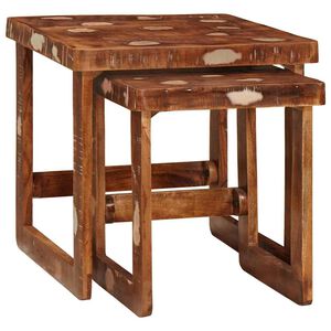 vidaXL Satztische 2 stk. Braun 46 x 46 x 45 cm