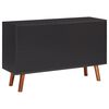 vidaXL Sideboard 110x35x70 cm Massivholz Akazie und MDF