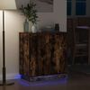 vidaXL LED-Sideboard Ger&auml;ucherte Eiche 71 x 34,5 x 75 cm Holzwerkstoff