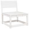 vidaXL Gartensofa Wei&szlig; Massivholz Kiefer