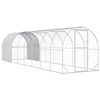 vidaXL H&uuml;hnerunterkunft Silber 800 x 200 x 200 cm Verzinkter Stahl