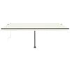 vidaXL Standmarkise Automatisch 500x300 cm Creme