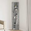vidaXL Eckschrank Beton Grau 27,5x27x140cm Holzwerkstoff