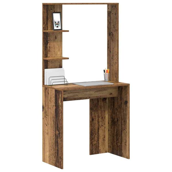 vidaXL Schreibtisch Altholz 78,5 x 37 x 154,5 cm Holzwerkstoff
