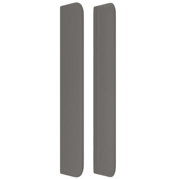 vidaXL Kopfteil mit Ohren Grau 93x16x118/128 cm Kunstleder