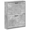 vidaXL Wandmontierter Schuhschrank UTRECHT 71 x 17 x 86 cm Betongrau
