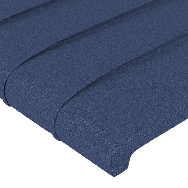 vidaXL Kopfteile Blau 144x5x78/88 cm Stoff