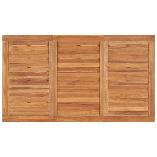 vidaXL Garten-Esstisch 140x80x77 cm Massivholz Teak