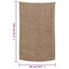 vidaXL Jutesäcke 5 Stück 60 x 105 cm 100 % Jute 220 g/m²