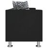 vidaXL Sofa 3-Sitzer Kunstleder Schwarz