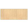 vidaXL Teppich Rechteckig Hell Natur 80x200 cm Bambus