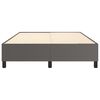 vidaXL Boxspringbettgestell Grau 140x190 cm Kunstleder