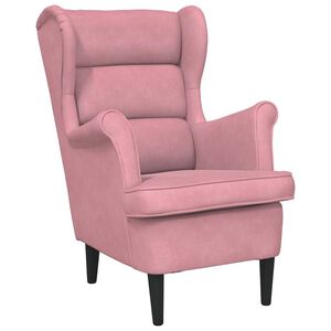 vidaXL Sessel Rosa Samt