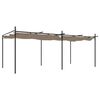 vidaXL Pergola mit Schiebedach Taupe 589x292x230 cm