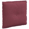 vidaXL R&uuml;ckenkissen Weinrot 50 x 19 x 45 cm Stoff