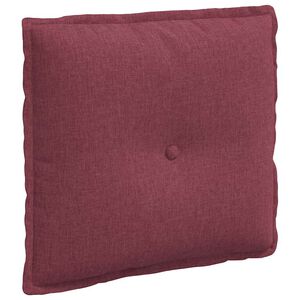 vidaXL R&uuml;ckenkissen Weinrot 50 x 19 x 45 cm Stoff