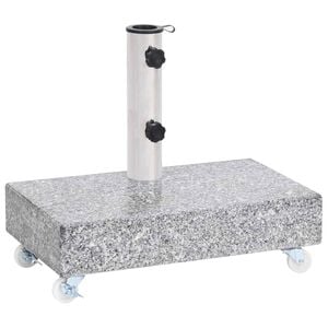vidaXL Schirmst&auml;nder Hellgrau 45x25x8,3 cm Granit