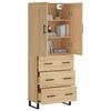 vidaXL Highboard Sonoma-Eiche 69,5x34x180 cm Holzwerkstoff