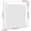 vidaXL Rollladen Aluminium 140x150 cm Weiß