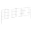 vidaXL Gartenzaun mit Pf&auml;hlen 12 pcs 115 x 30 cm Mesh Verzinkter Stahl