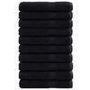 vidaXL G&auml;stetuch SOLUND 25 Stk. Schwarz 80 x 200 cm 550 gsm