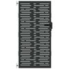 vidaXL Gartentor Schwarz 85 x 175 cm Pulverbeschichteter Stahl