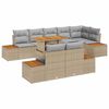 vidaXL Garten-Sofa-Set 9 Stk. Beige Poly Rattan