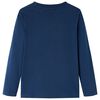 Kinder-Langarmshirt Marineblau 92
