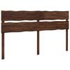 vidaXL Kopfteil mit Live Edge ROSTOCK Dunkelbraun 200 cm