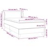 vidaXL Boxspringbett mit Matratze Rosa 100x200 cm Samt