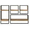 vidaXL Wandregal-Set 4 pcs Artisan-Eiche 65 x 25 x 30 cm Holzwerkstoff