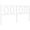 vidaXL Kopfteil Metall Wei&szlig; 160 cm
