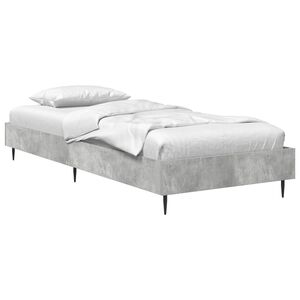 vidaXL Bettrahmen Betongrau 80 x 200 cm Holzwerkstoff