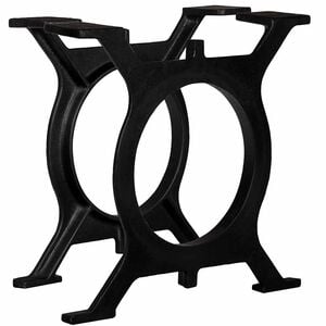 vidaXL Couchtisch-Beine 2 Stk. O-Gestell Gusseisen