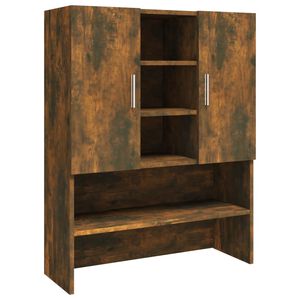 vidaXL Waschmaschinenschrank R&auml;uchereiche 70,5x25,5x90 cm