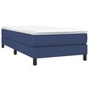 vidaXL Boxspringbett mit Matratze Blau 80x200 cm Stoff