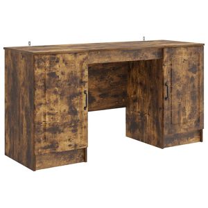 vidaXL Schreibtisch R&auml;uchereiche 142,5 x 50 x 75 cm Holzwerkstoff