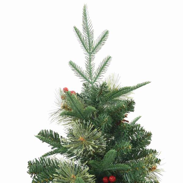 vidaXL K&uuml;nstlicher klappbarer Weihnachtsbaum mit St&auml;nder Gr&uuml;n 120 cm