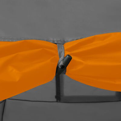 vidaXL Camping-Zelt Iglu 650x240x190 cm 8 Personen Grau und Orange