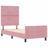 vidaXL Boxspringbett mit Kopfteil Rosa 80 x 200 cm Samt
