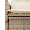 vidaXL 5-tlg. Garten-Essgruppe mit Kissen Beige Poly Rattan