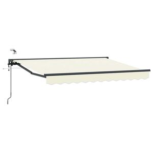 vidaXL Elektrische ausziehbare Markise Creme 2,5 x 2 m