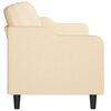 vidaXL 3-Sitzer-Sofa Creme 210 cm Stoff