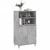 vidaXL Highboard Betongrau 60x36x110 cm Holzwerkstoff