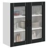 vidaXL K&uuml;chenschrank Lucca Schwarz 80 x 31 x 80 cm Holzwerkstoff