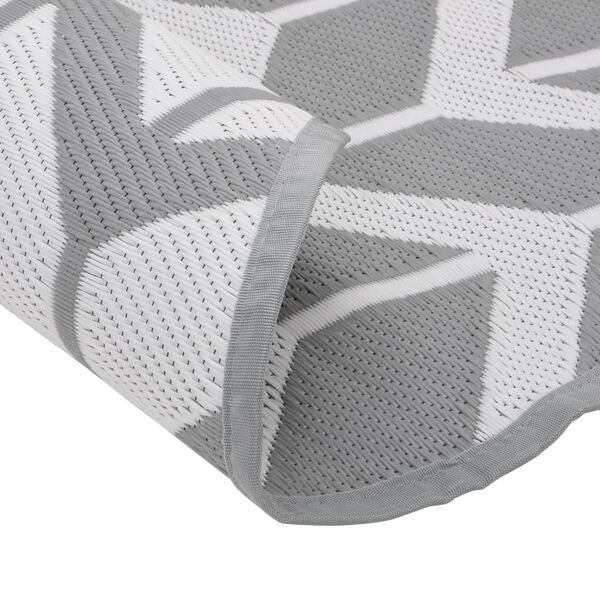 vidaXL Outdoor-Teppich ARAKIL Grau &Oslash;200 cm PP