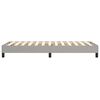 vidaXL Boxspringbettgestell Hellgrau 90x190 cm Stoff